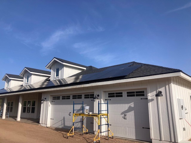 63 off grid roof mounted solar panel cleaning project in Williamson Valley Arizona using DI (deionized water) after construction cleaned by Precision Powerwash Services Thumbnail