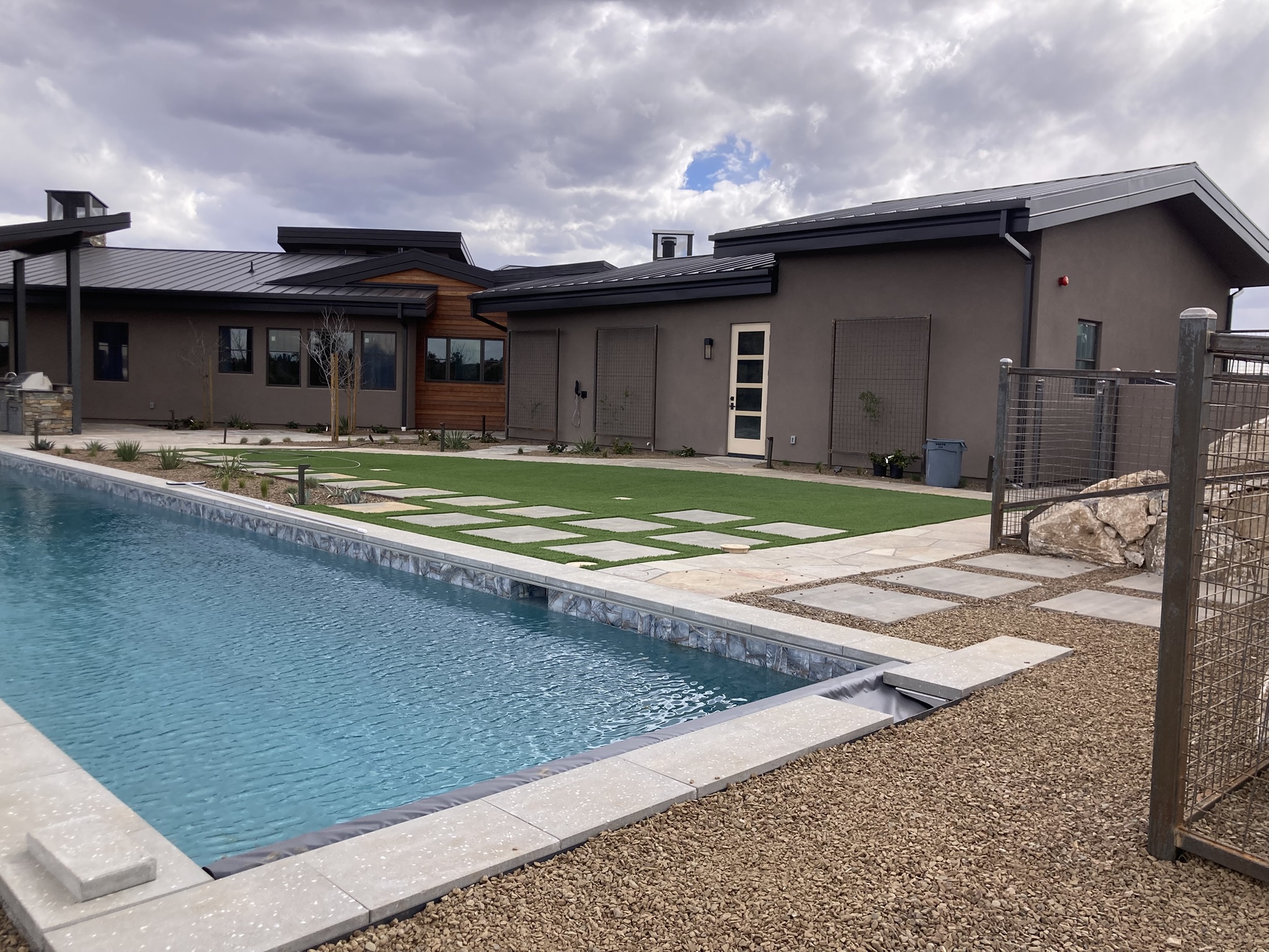 Perform complete 6300 sq. ft. Luxury house wash, metal roof and deck cleaning wash after 3 1/2years of construction in Williamson Valley Prescott, Arizona Thumbnail
